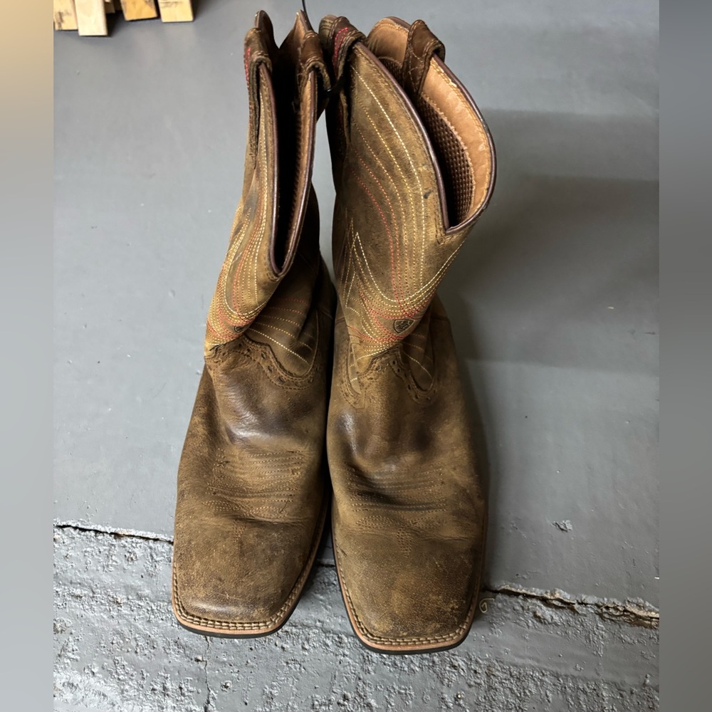 Ariat Sport Wide Square Toe Cowboy Boot Size 13D - Picture 4 of 5